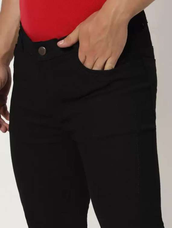 men solid mid rise slim fit jean - 22349531 -  Standard Image - 3