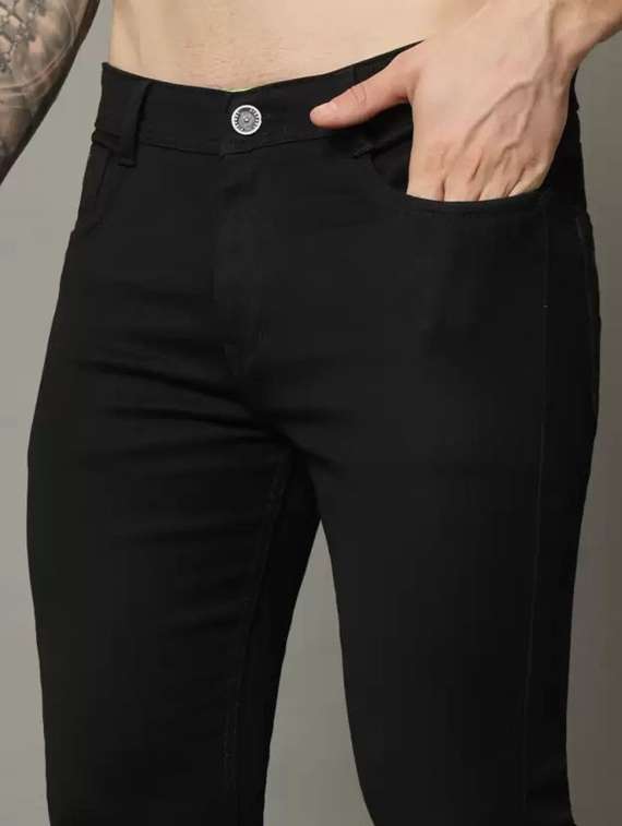 men solid mid rise slim fit jean - 22349554 -  Standard Image - 3