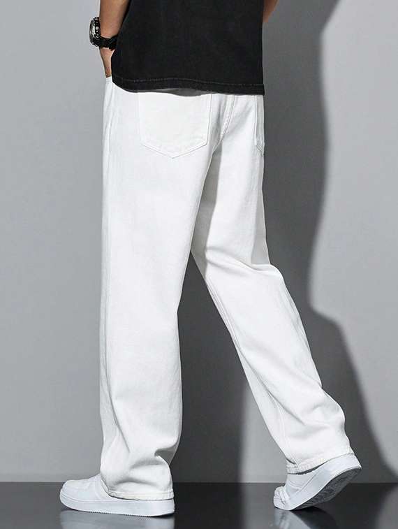 men solid mid rise relaxed fit jeans  - 22349891 -  Standard Image - 3