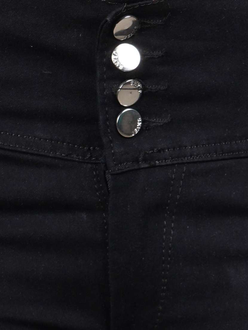 women slash knee mid rise slim fit jeans - 22351174 -  Standard Image - 3