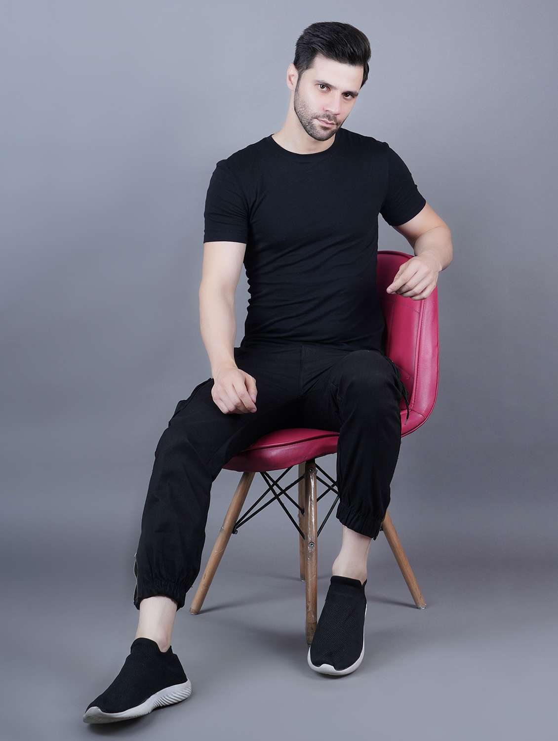 black denim cargos - 22351649 -  Standard Image - 3