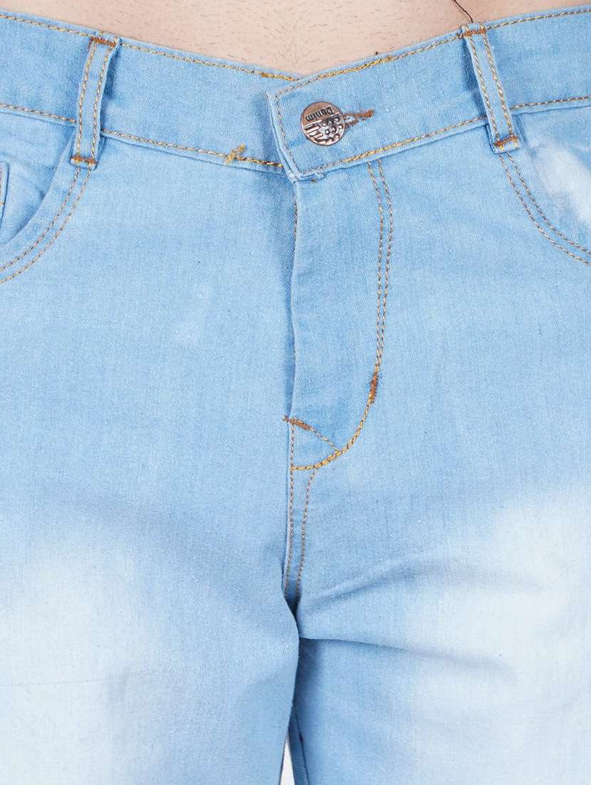 men solid mid rise denim cargo - 22352593 -  Standard Image - 3