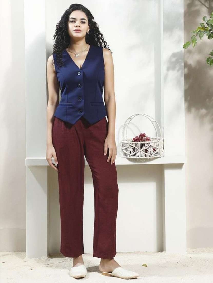 women solid sleeveless vest top - 22352990 -  Standard Image - 3