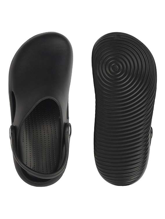 men black slip on clog - 22353441 -  Standard Image - 3