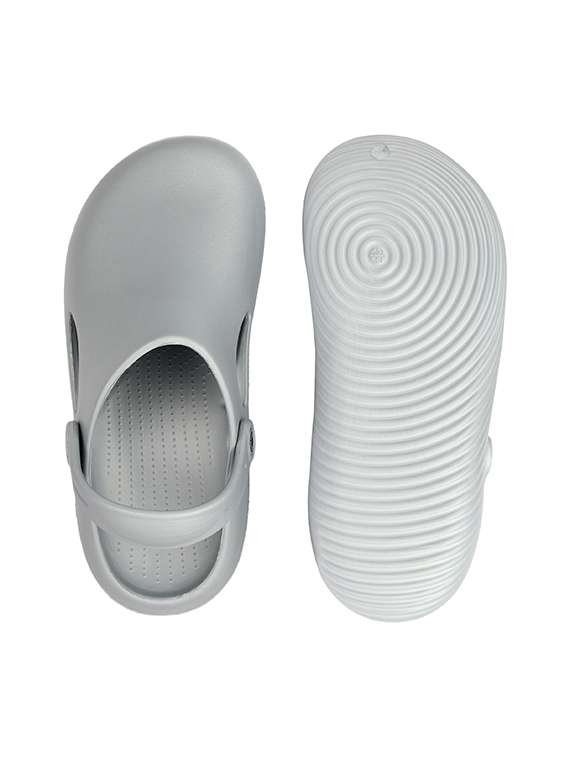 men grey slip on clog - 22353442 -  Standard Image - 3