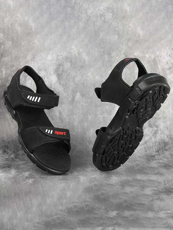 men black back strap floater