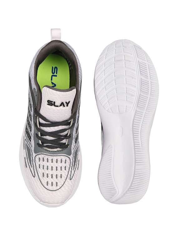 men grey lace up sport shoe - 22353456 -  Standard Image - 3