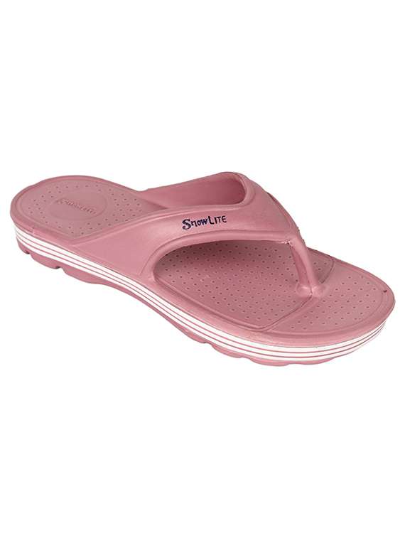 womne pink slip on flip flop