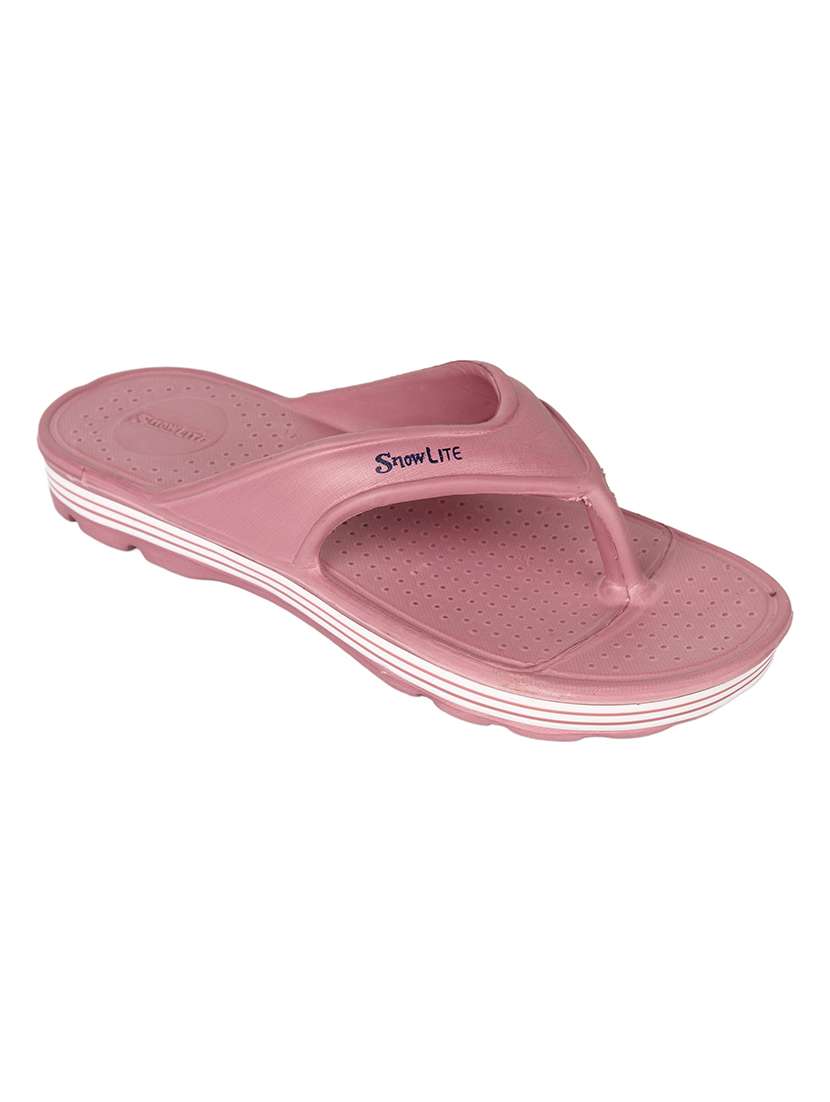 womne pink slip on flip flop