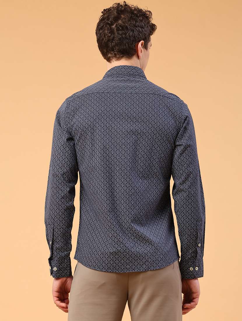 blue cotton casual shirt - 22353766 -  Standard Image - 3