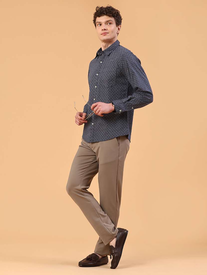 blue cotton casual shirt - 22353766 -  Standard Image - 5