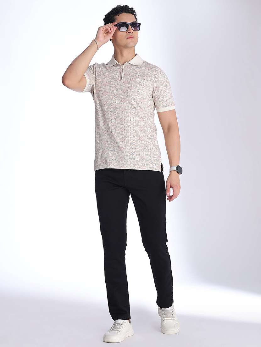 Men Printed Short Sleeves Polo T-shirt - 22353813 -  Standard Image - 5