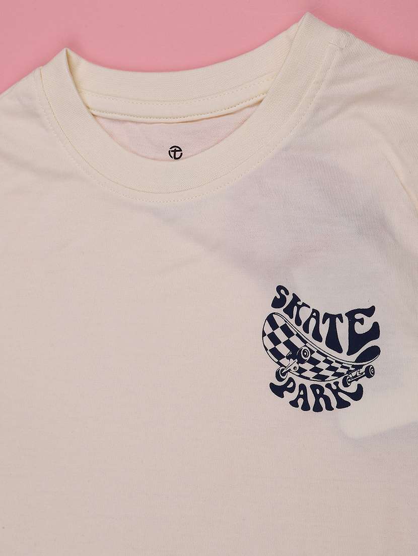 boys solid round neck t-shirt  - 22353827 -  Standard Image - 3