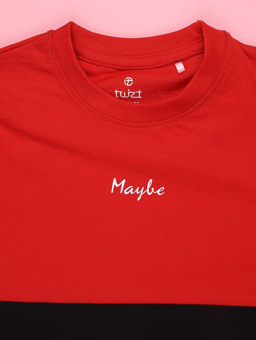 boys colourbocked round neck t-shirt - 22353832 -  Standard Image - 3