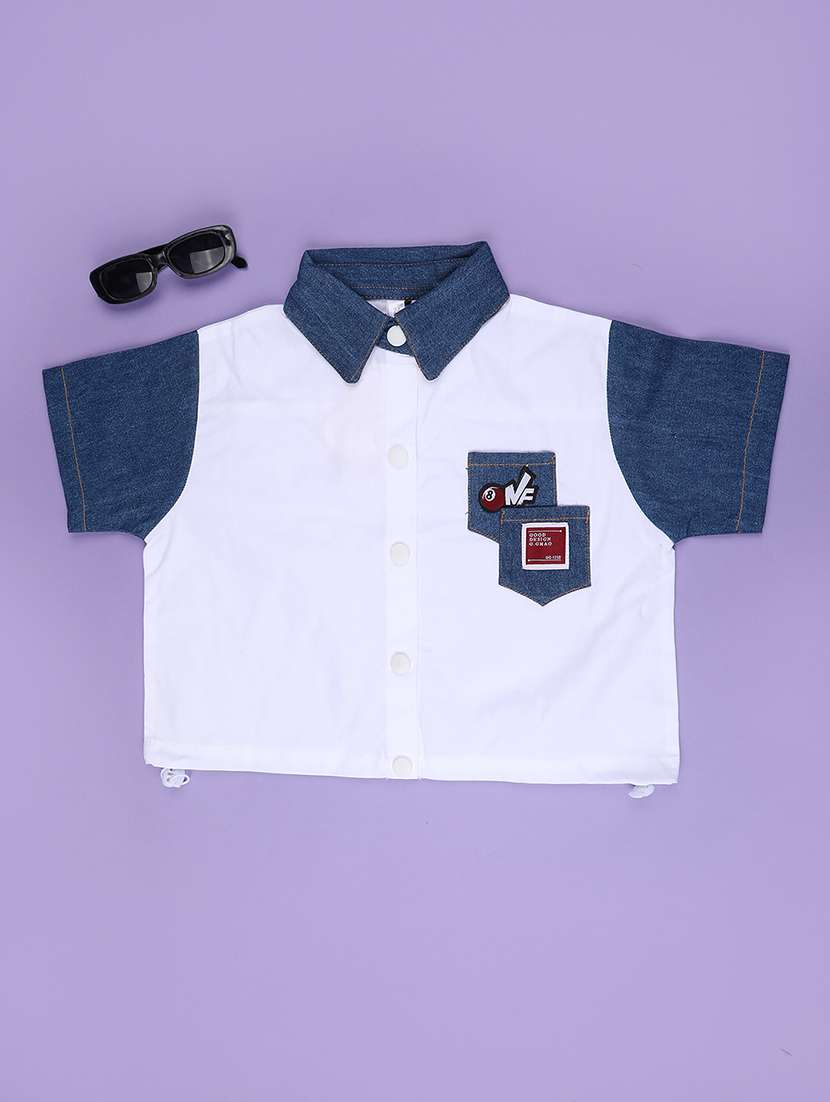white cotton shirts top