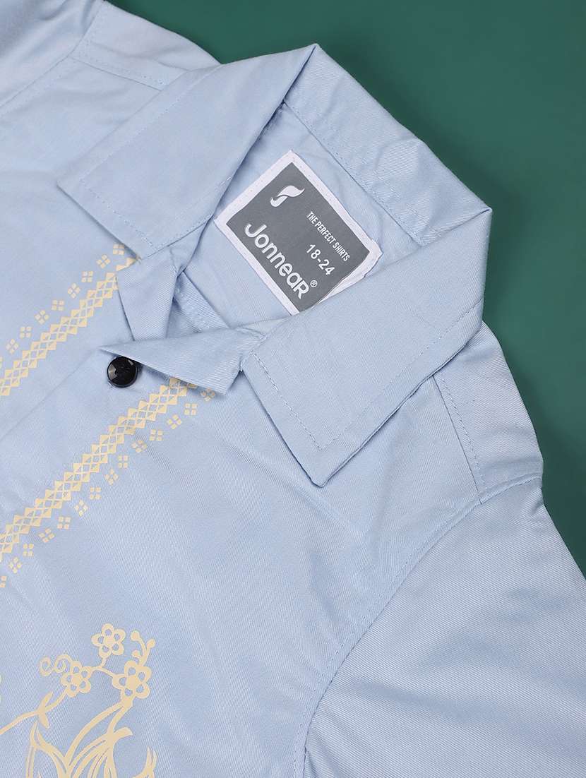 boys printed short sleeve collared shirt - 22353984 -  Standard Image - 3