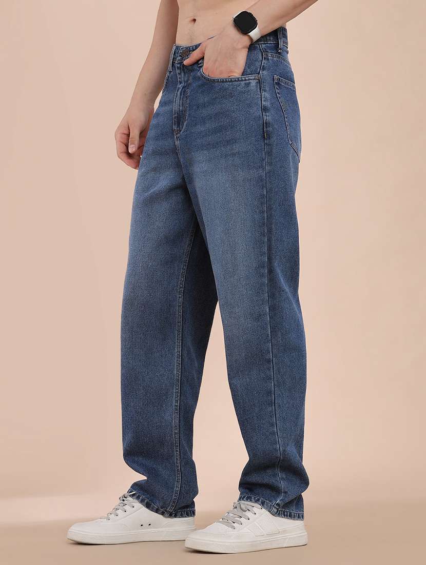 men washed mid rise relaxed fit jeans - 22354144 -  Standard Image - 3