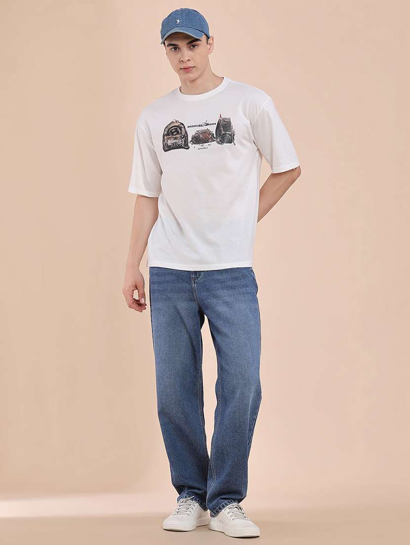 men washed mid rise relaxed fit jeans - 22354144 -  Standard Image - 5