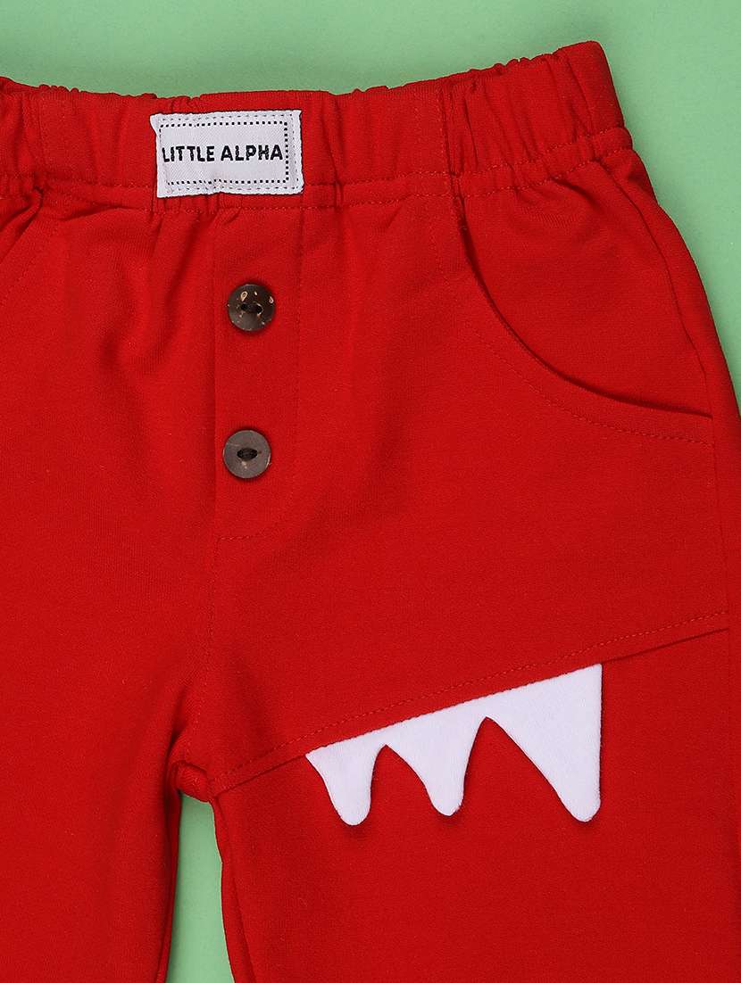 boys solid round neck full length set - 22354170 -  Standard Image - 3