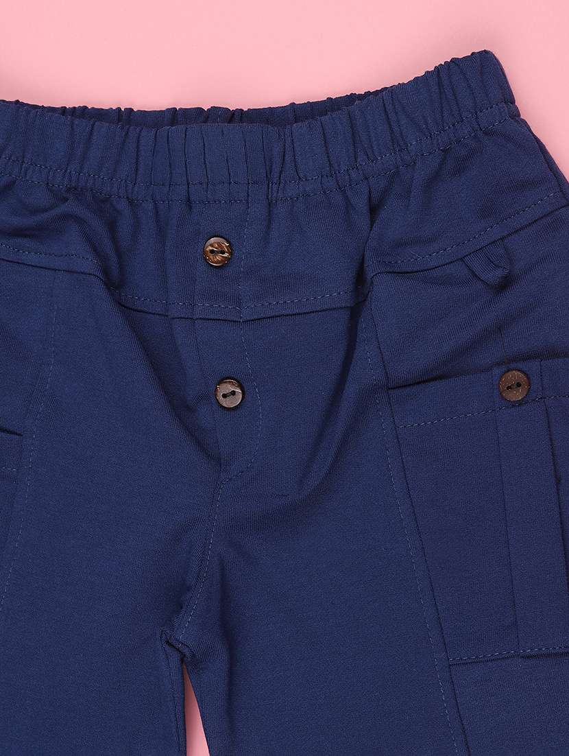 navy blue poly cotton plain jogger - 22354173 -  Standard Image - 3