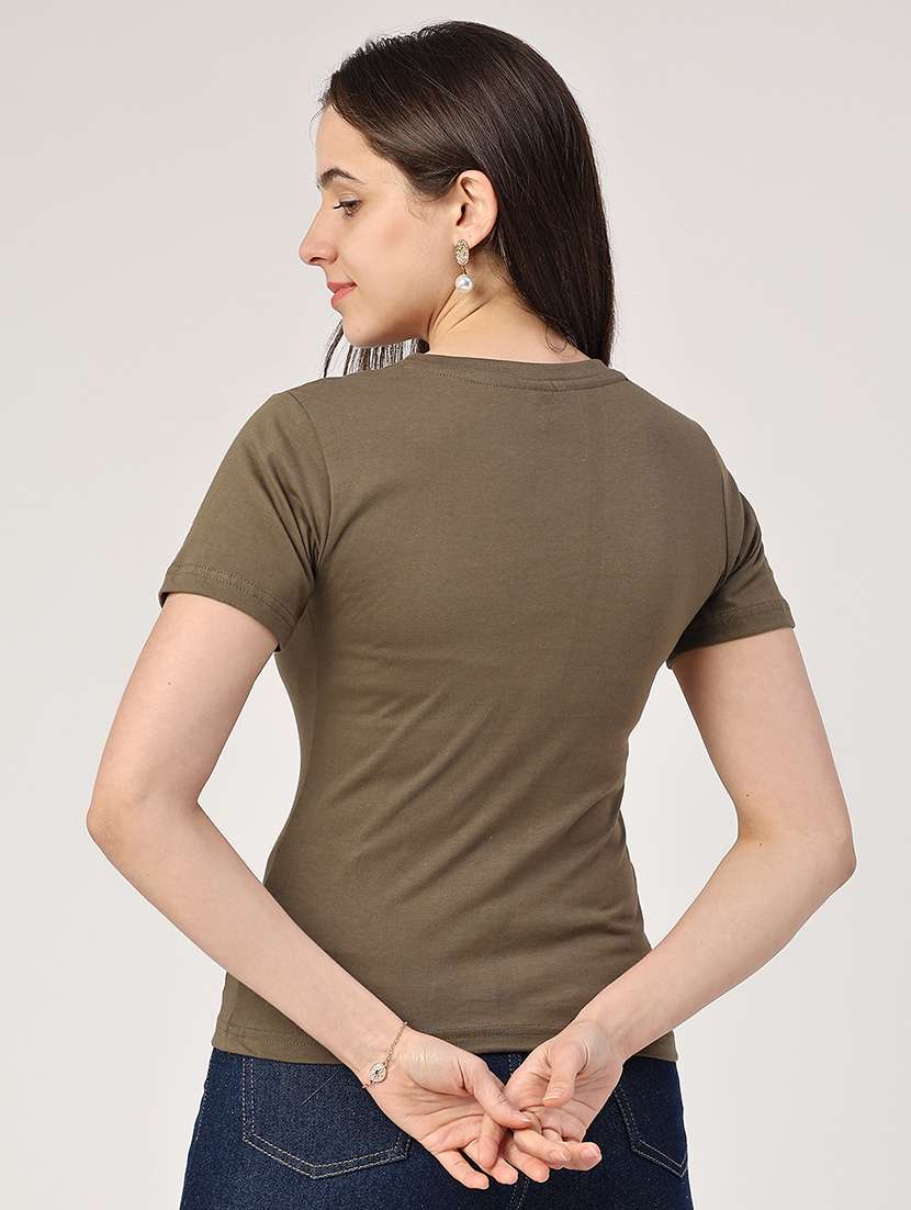 women printed round neck regular t-shirt - 22354208 -  Standard Image - 3