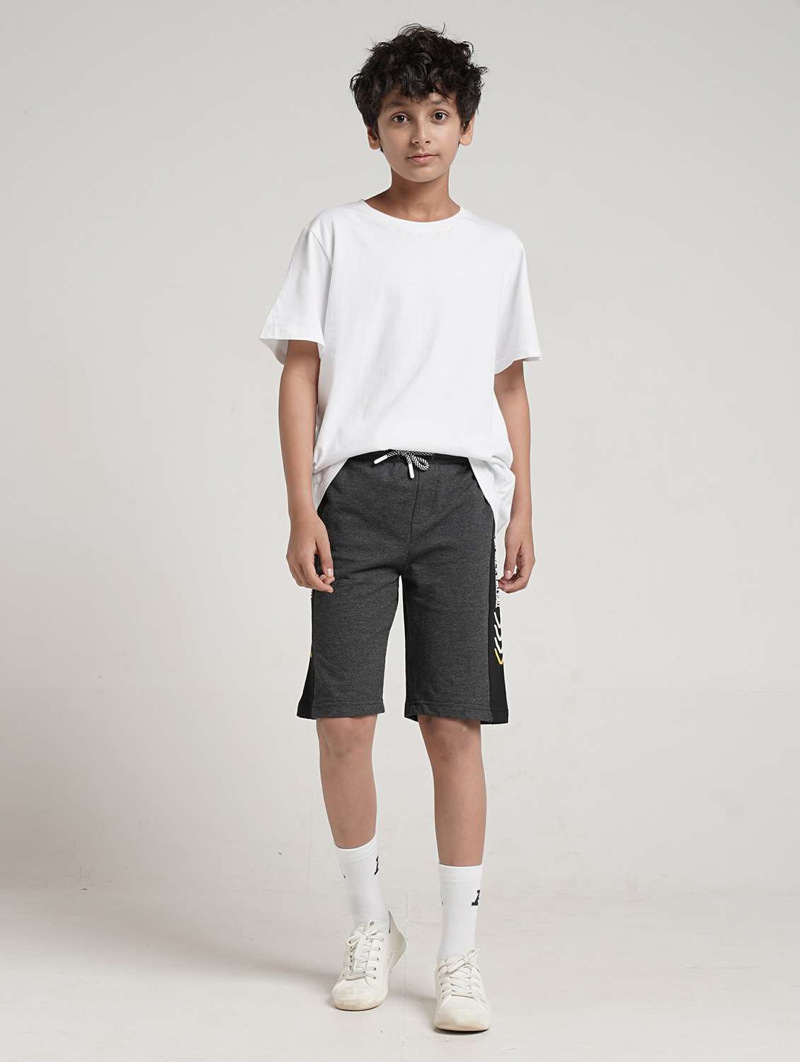 boys tapered mid rise shorts  - 22354298 -  Standard Image - 3