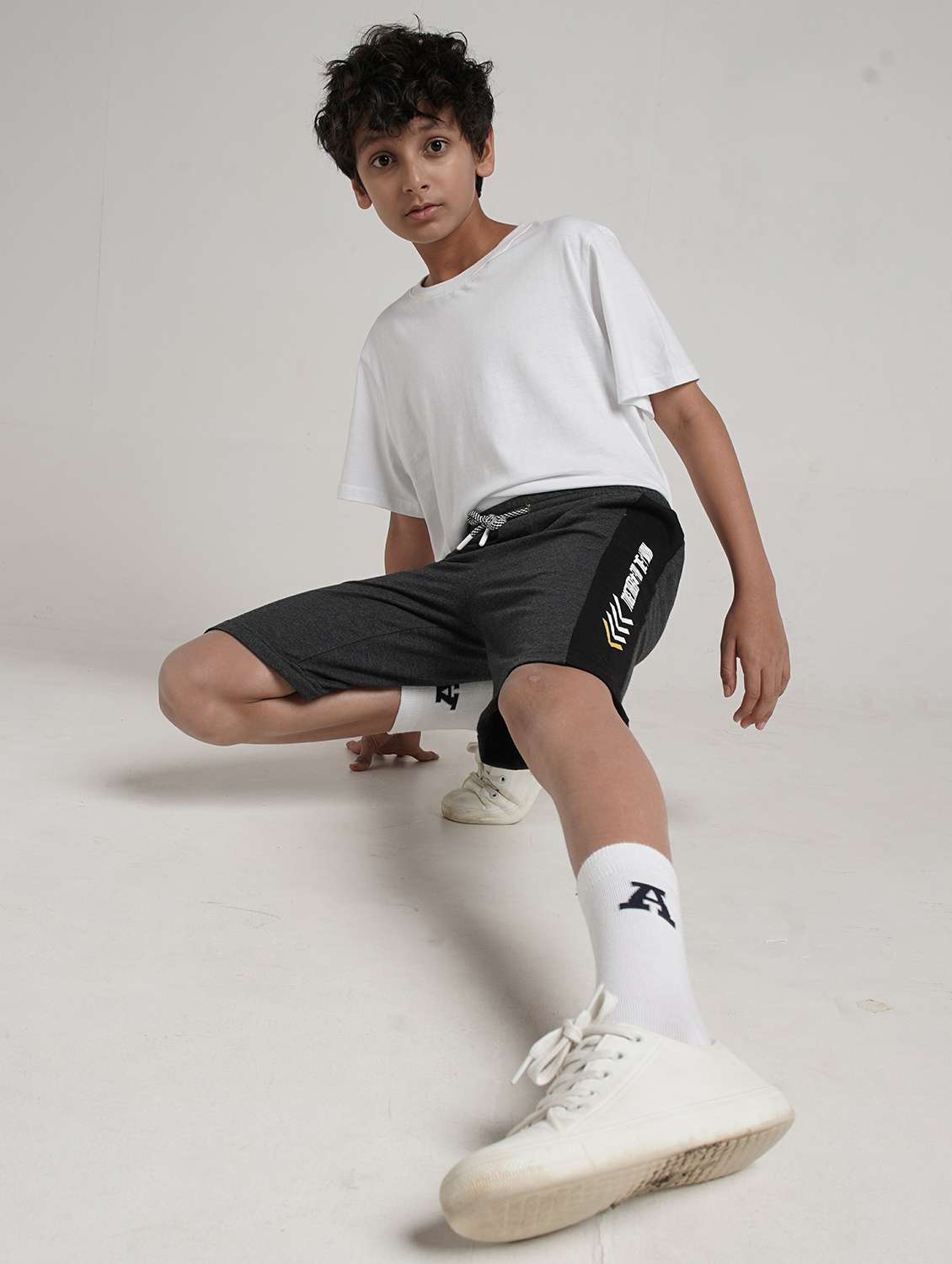 boys tapered mid rise shorts  - 22354298 -  Standard Image - 5