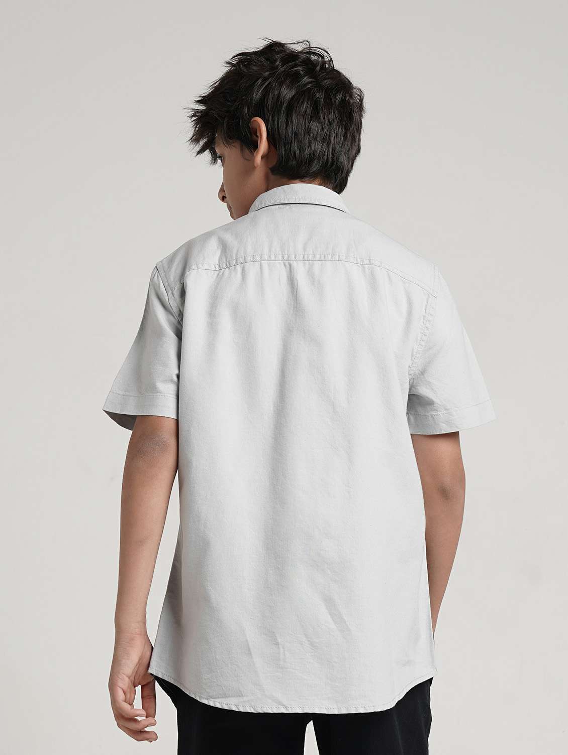 boys color blocked collared short sleeve shirt - 22354303 -  Standard Image - 3