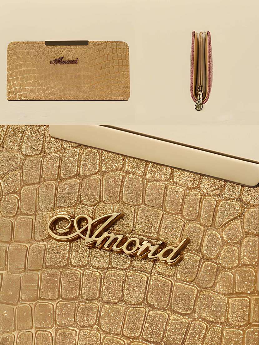 women textured structured clutch - 22354310 -  Standard Image - 3