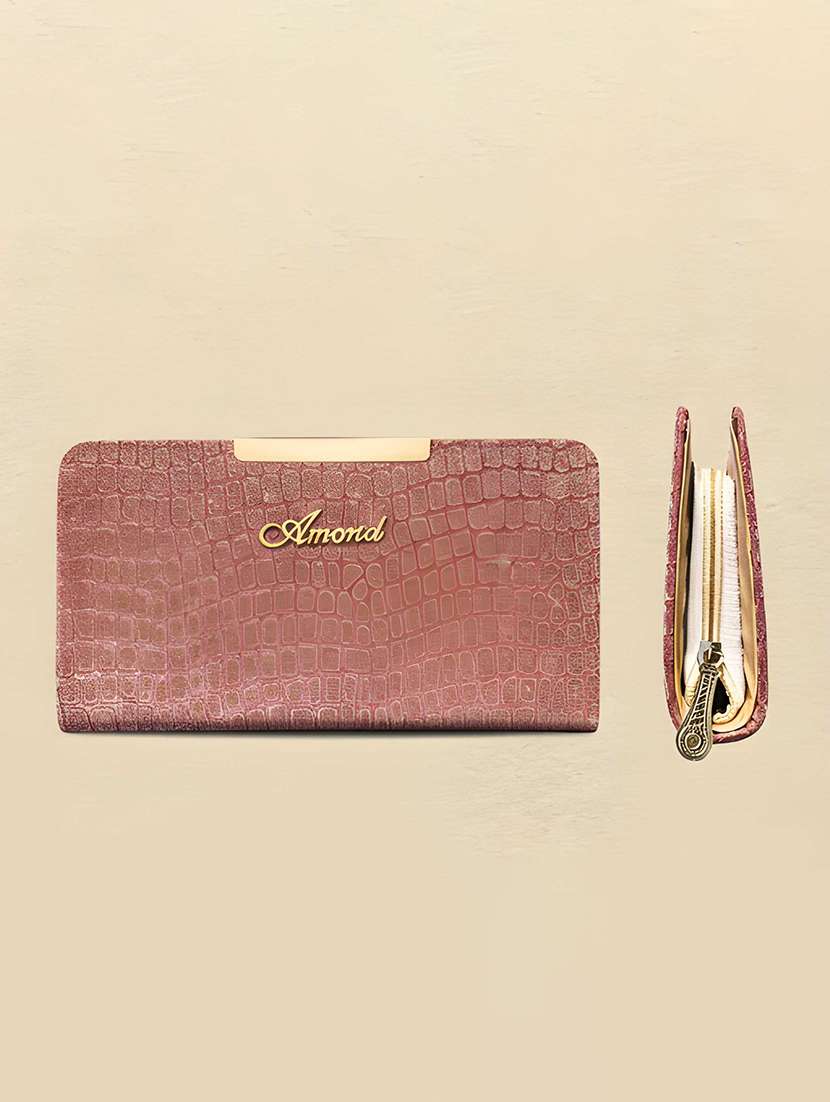 women textured structured clutch - 22354312 -  Standard Image - 3