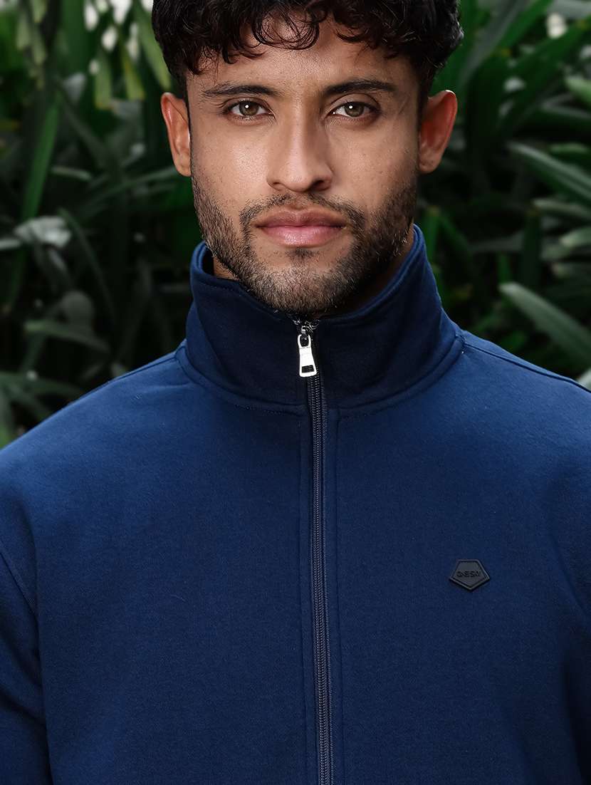 men solid long sleeve full length track suit - 22354341 -  Standard Image - 3