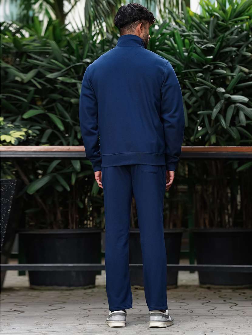 men solid long sleeve full length track suit - 22354341 -  Standard Image - 5