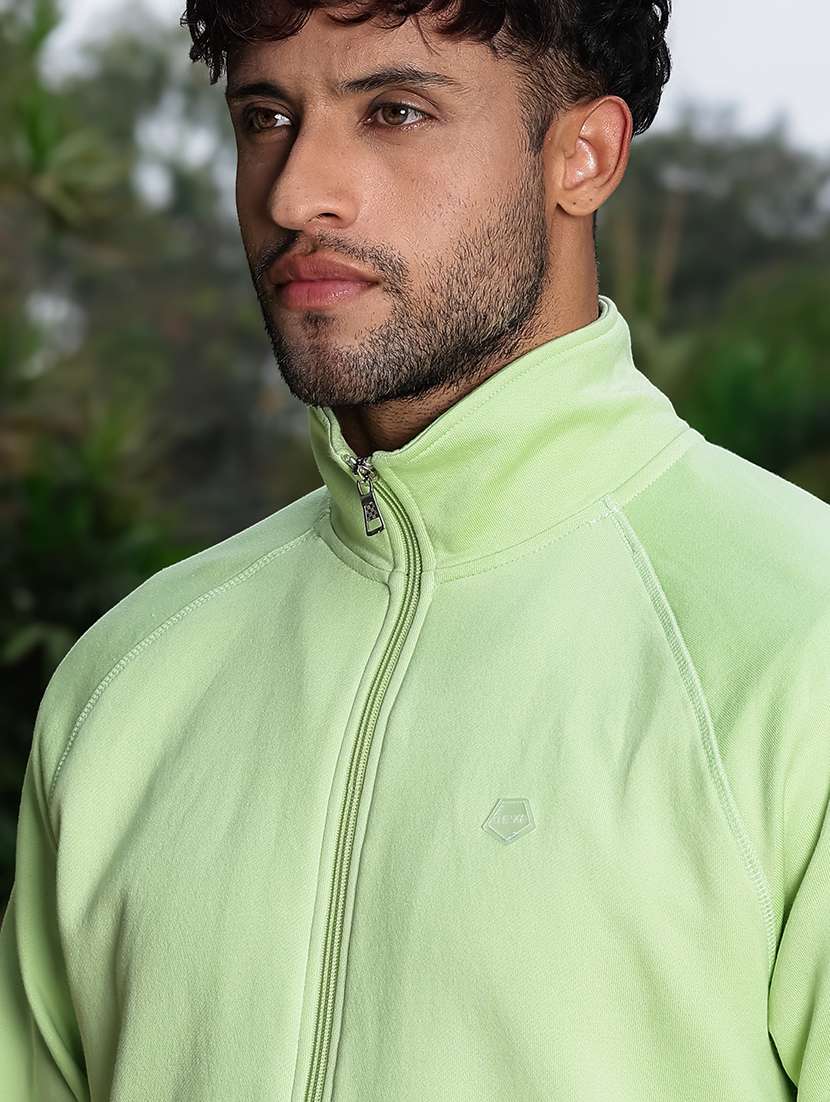 men solid long sleeve full length track suit - 22354346 -  Standard Image - 3
