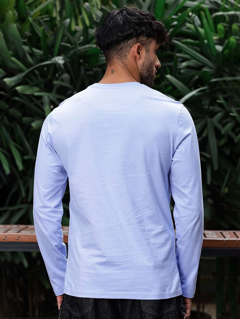 men solid long sleeve regular fit t-shirt - 22354351 -  Standard Image - 3
