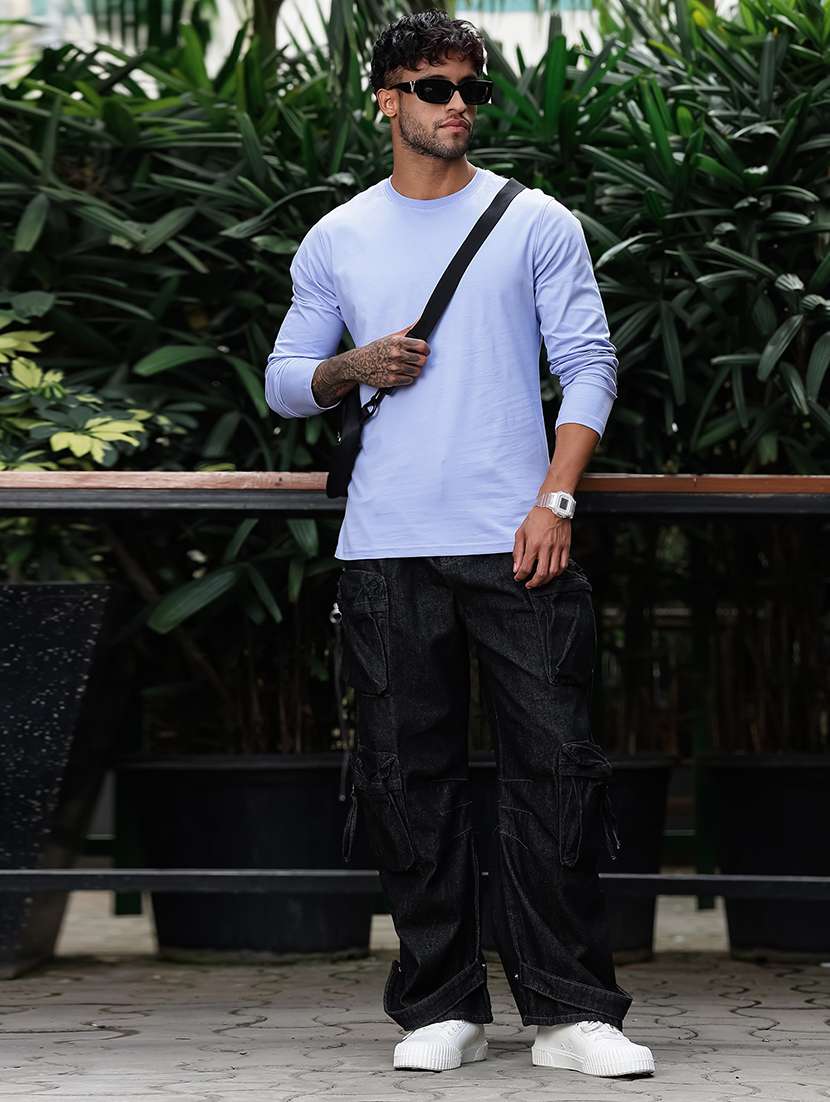 men solid long sleeve regular fit t-shirt - 22354351 -  Standard Image - 5