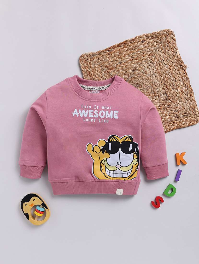boys printed long sleeve sweatshirt
