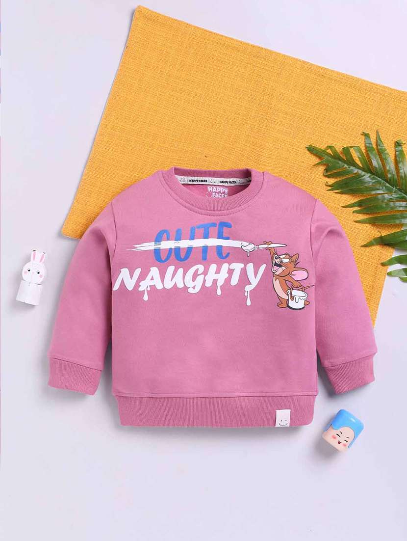 boys printed long sleeve sweatshirt