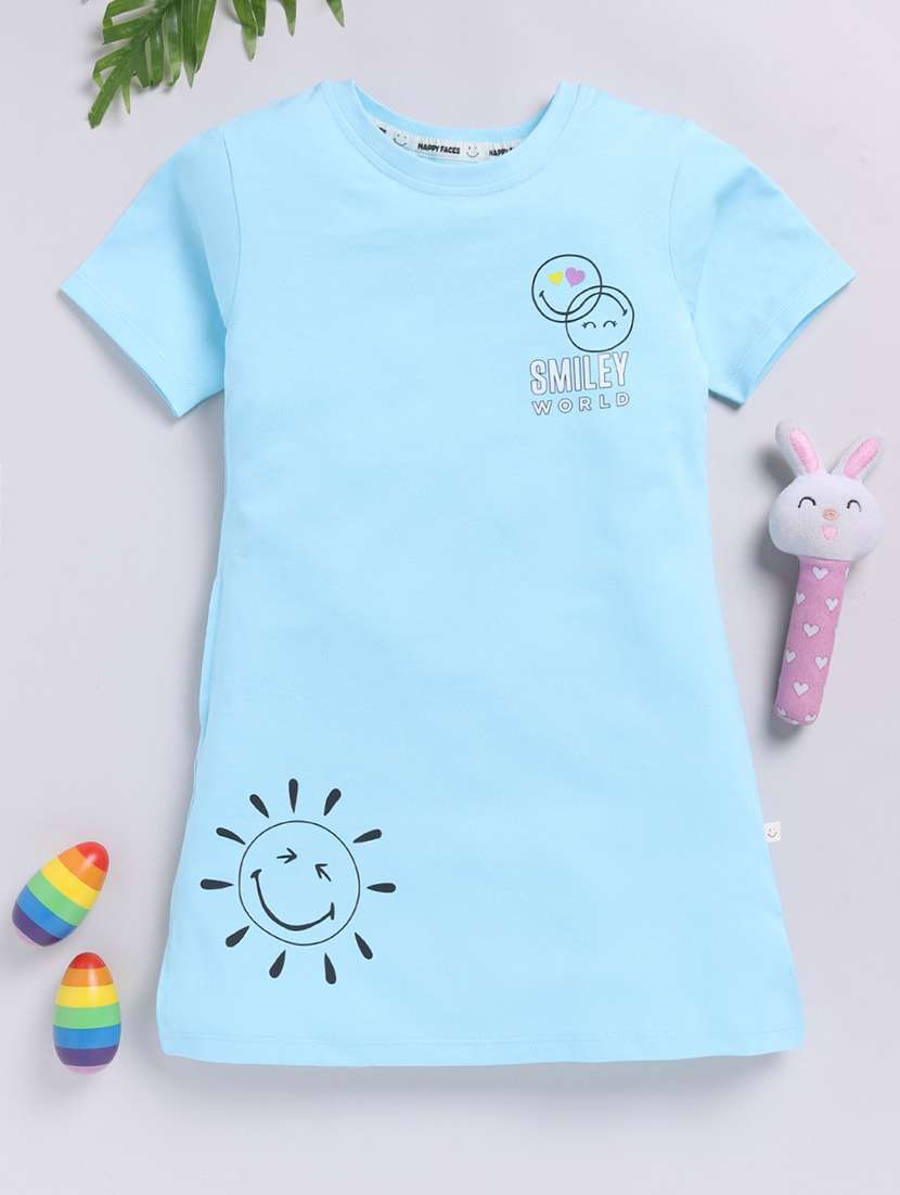 girls printed short sleeve tee
