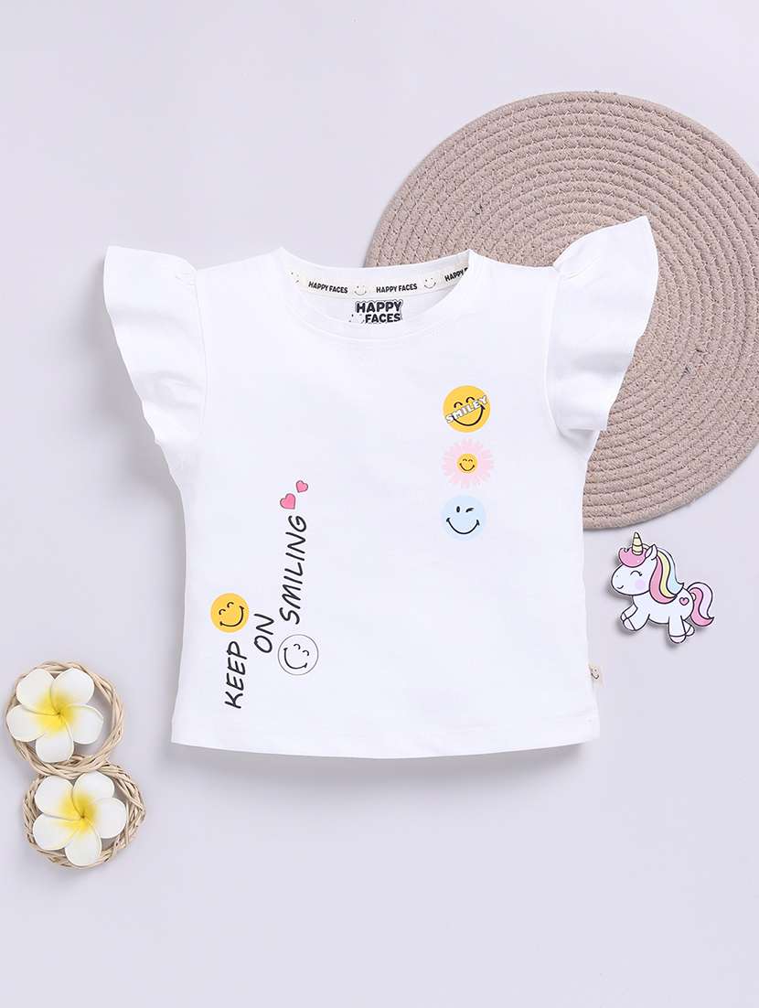 girls printed long sleeve tee