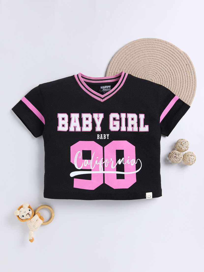 girls printed long sleeve tee