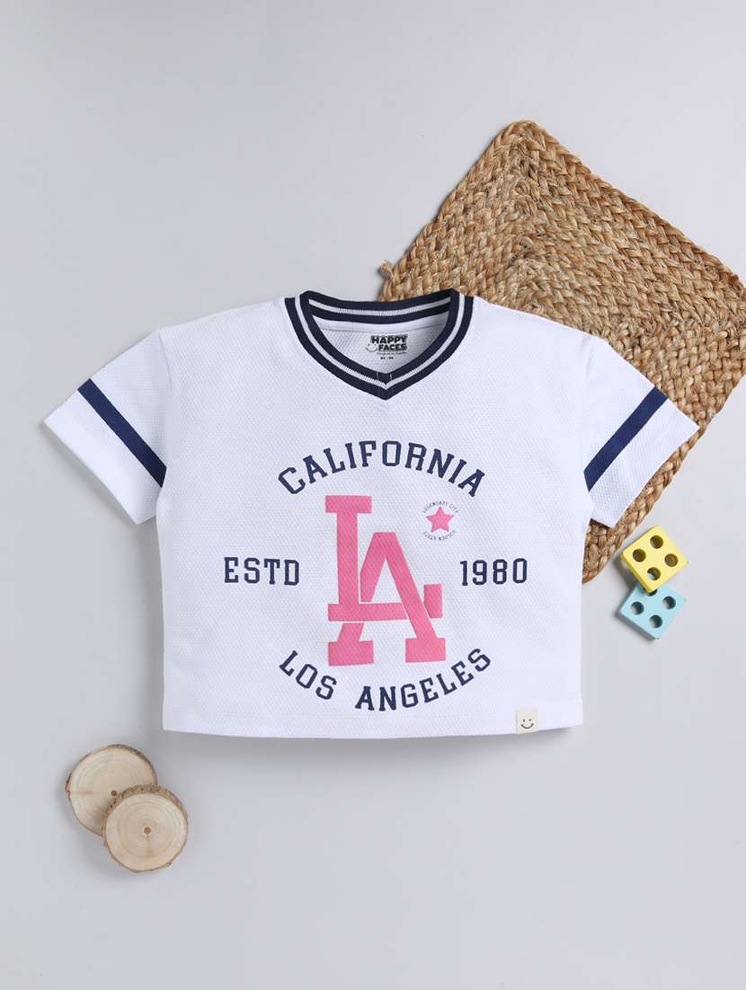 girls printed long sleeve tee