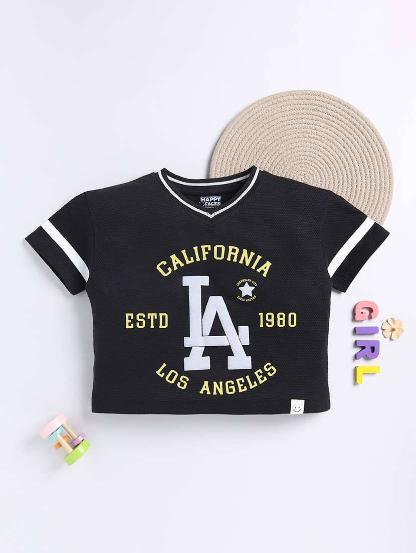 girls printed long sleeve tee