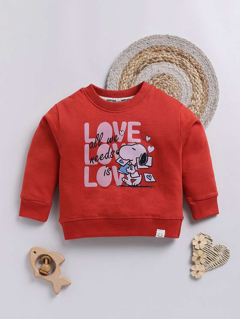 kids printed long sleeve sweatshirt