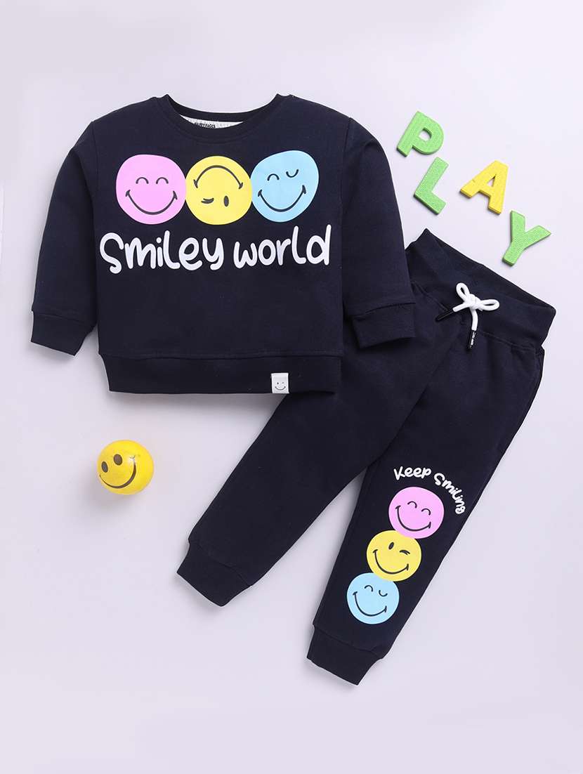 girls printed full length set