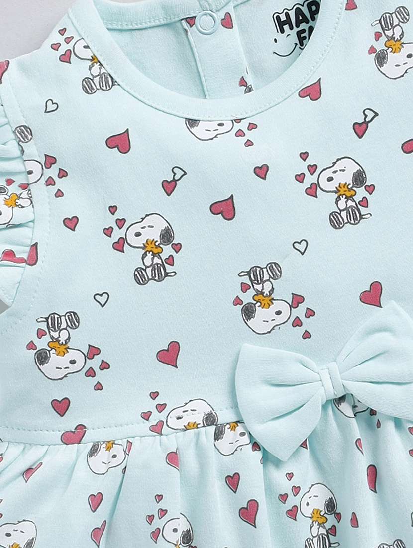 girls printed sleeveless fit and flared dress - 22354493 -  Standard Image - 3