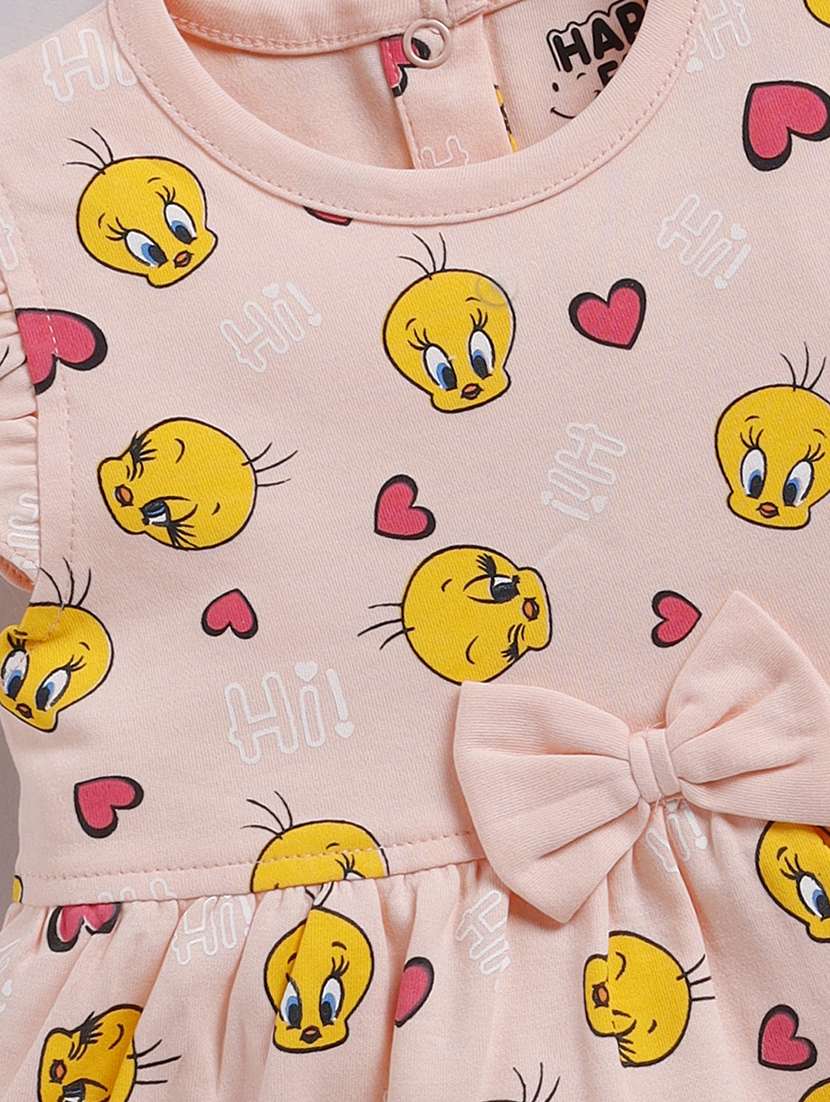 girls printed sleeveless fit and flared dress - 22354494 -  Standard Image - 3