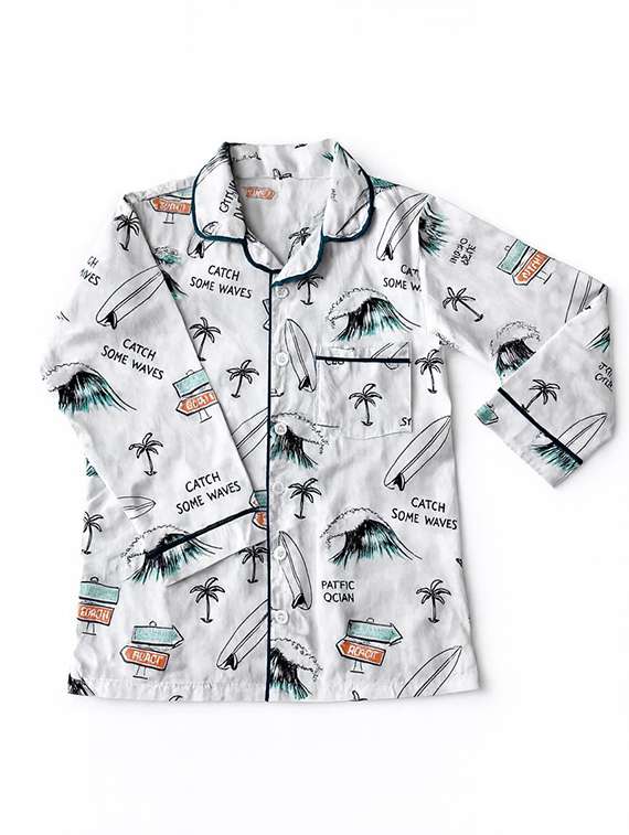 boys printed long sleeve nightwear pyjama set - 22354542 -  Standard Image - 3