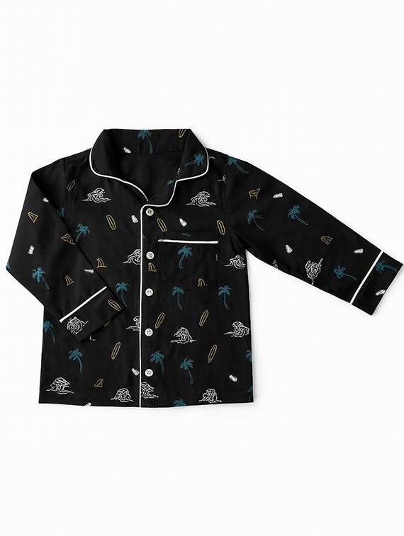 boys printed long sleeve nightwear pyjama set - 22354543 -  Standard Image - 3