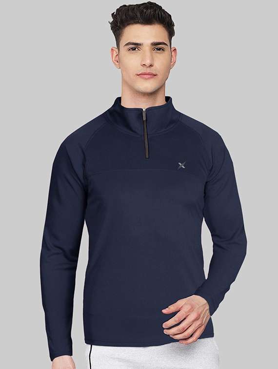 men solid long sleeve regular fit t-shirt