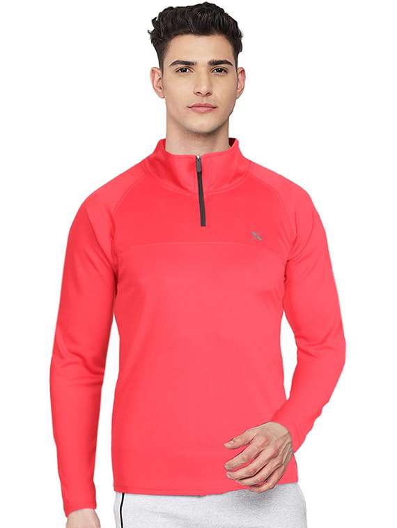 men solid long sleeve regular fit t-shirt